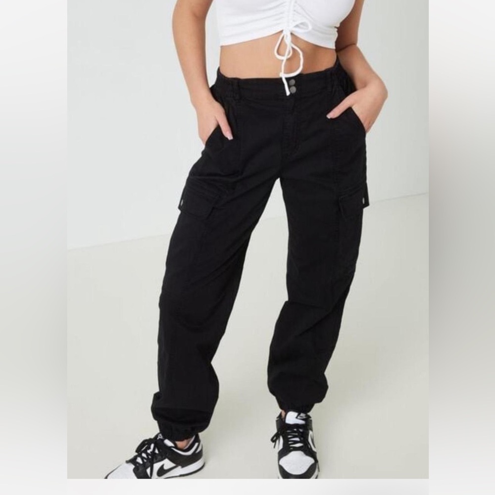 Garage Black Cargo Pants